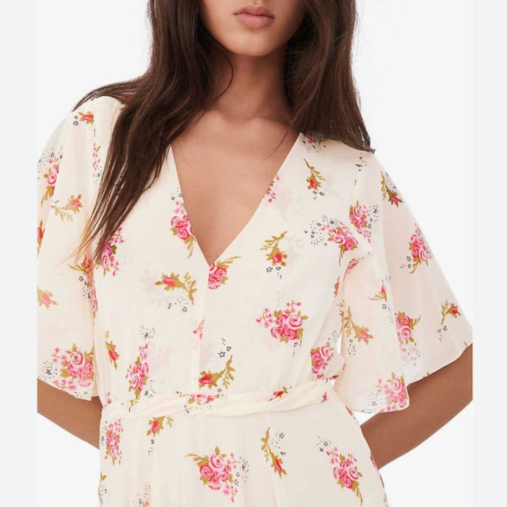 Maje RUNGE Floral Maxi Slit Dress